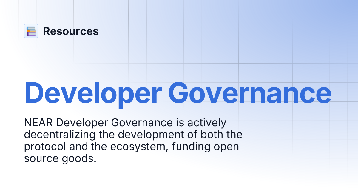 Developer Governance | Resources